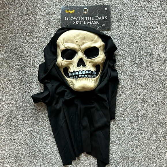 Glow in the Dark Skull Full Mask - Picture 1 of 4